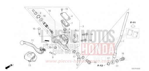 FRONT BRAKE MASTER CYLINDER CRF250RS de 2025
